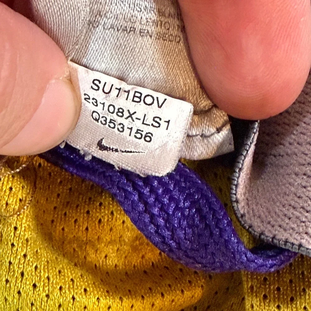 Nike LSU Tigers Shorts Mens XL Purple Gold Dri-FIT Mesh Athletic Basketball NCAA