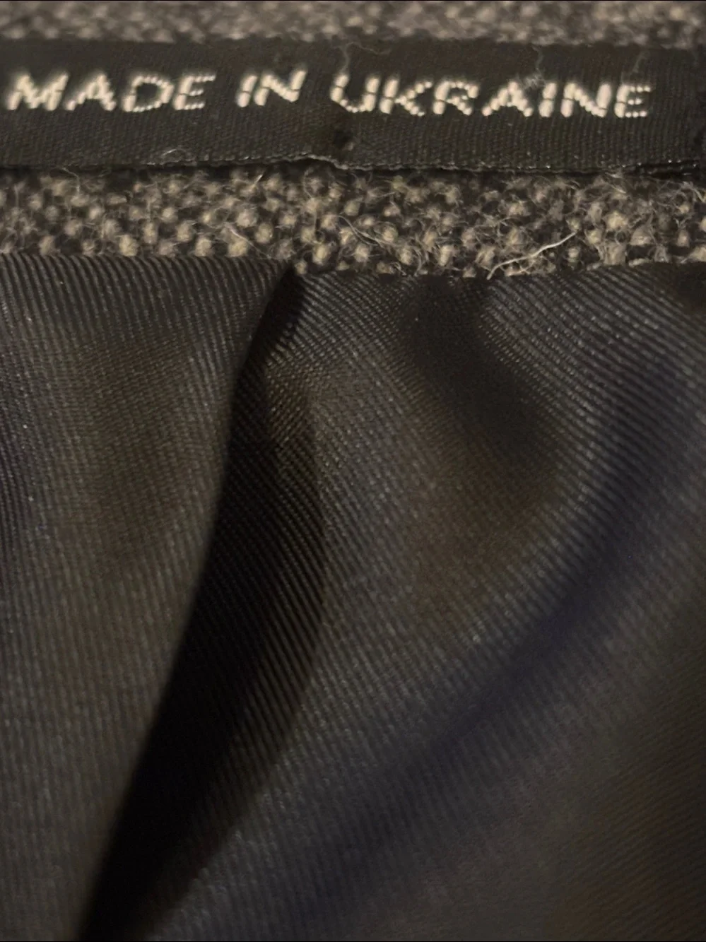 Men's Two-Tone Gray Wool Western Blazer with Black Yoke & Elbow Patches 50L