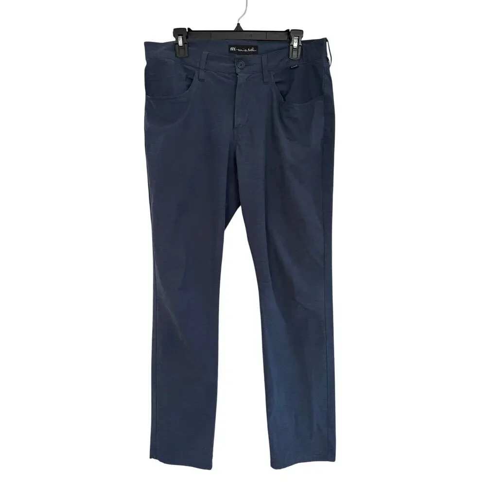 Travis Mathew 32x31 Blue Navy Right On Time Performance Golf Pants Mens Athletic
