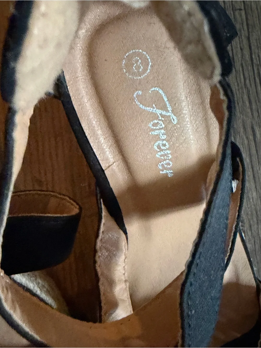Forever Black Espadrille Wedge Sandals