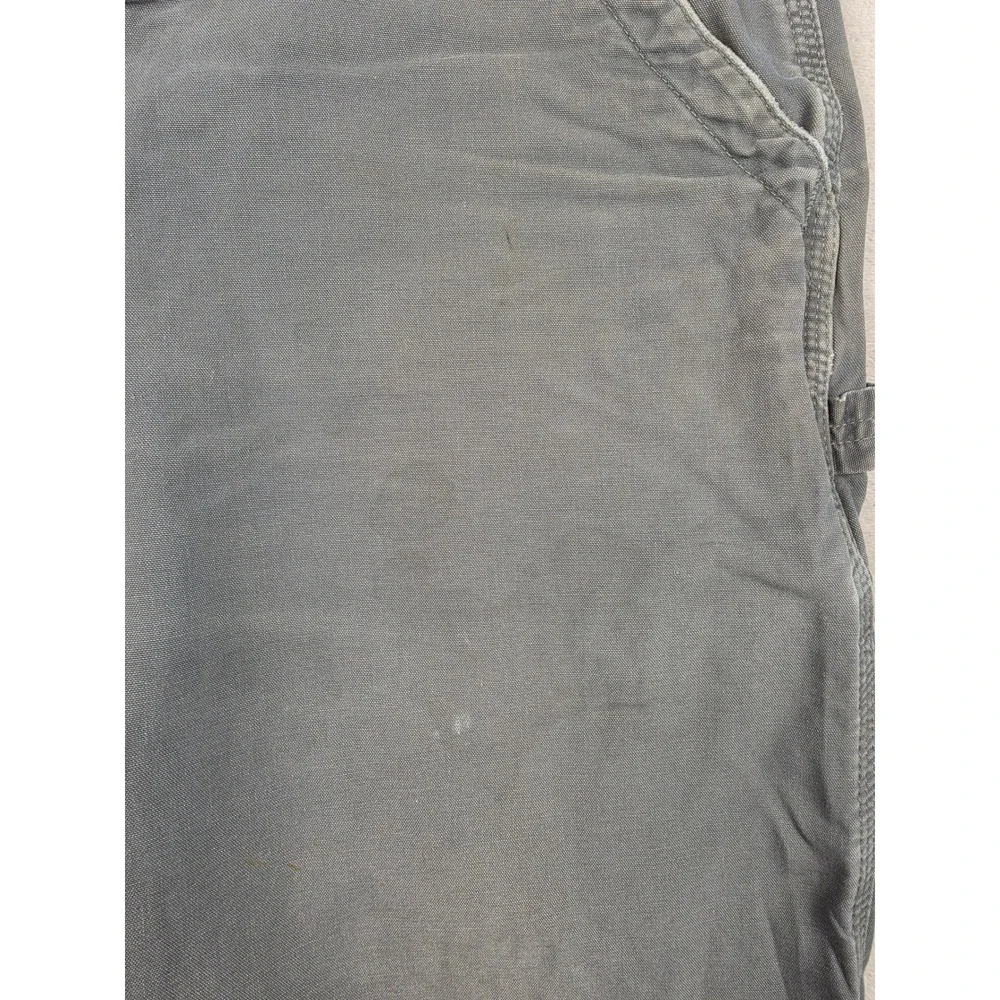Carhartt Carpenter Shorts Men 40 Fit 39 Gray B147 Original Fit Workwear *Stained