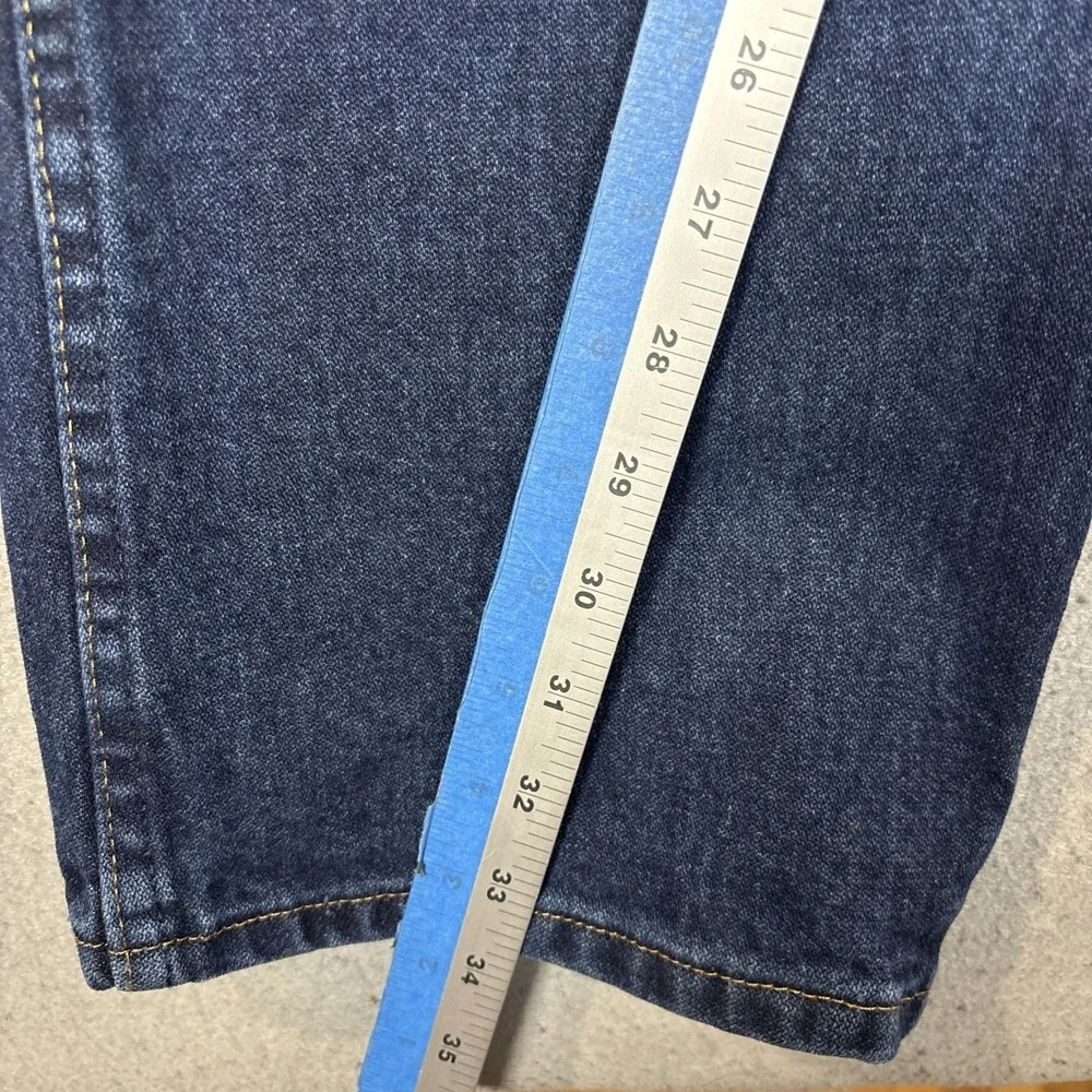 Wrangler 936DSD Men's Straight Slim Fit Dark Stone Denim Blue Jeans 35X34