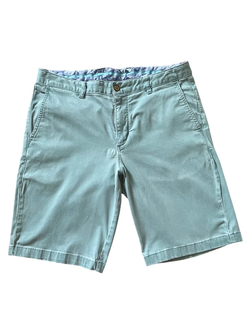 Tommy Bahama Boracay Green Chino Shorts Mens 34x10 Cotton
