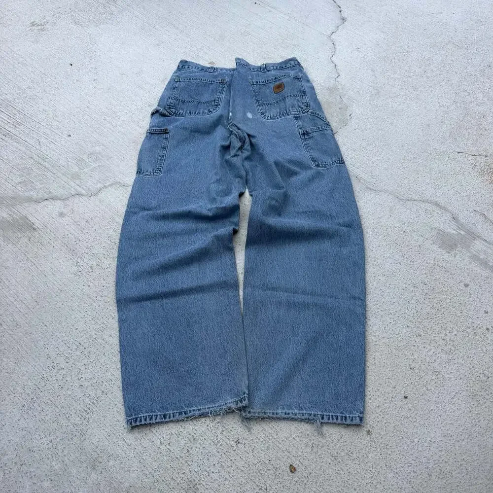 Vintage Carhartt Original Fit Dungaree Carpenter Denim Jeans 36 x 34