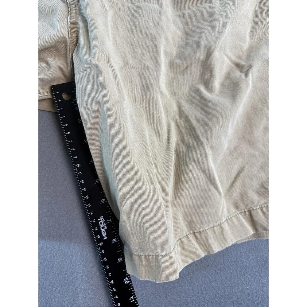 American Eagle Longboard Shorts Mens 38 Beige Chino 11 Inseam Summer