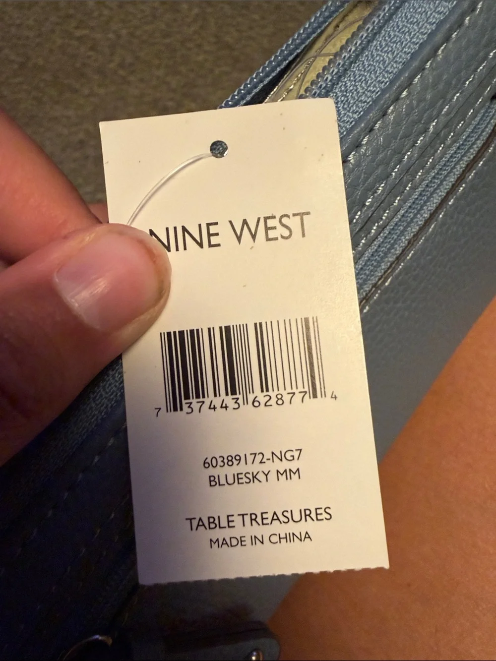 Nine West pebbled leather