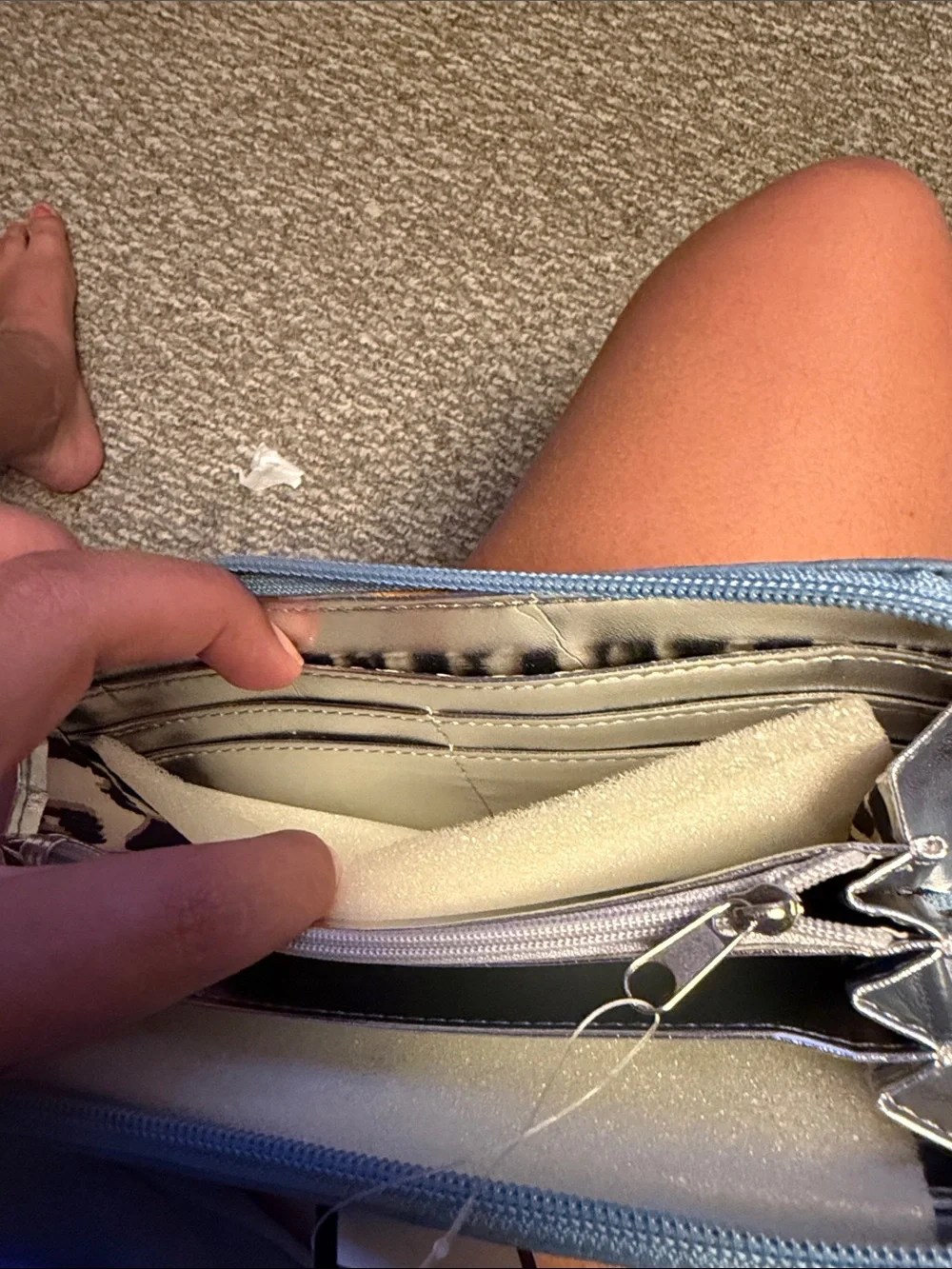 Nine West pebbled leather