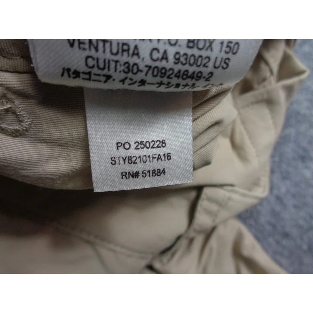 Patagonia Guidewater II Pants Mens L Beige Gorpcore Fishing Hiking Outdoors