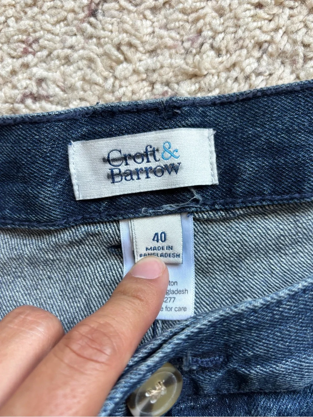 croft & barrow elasticized zip construction