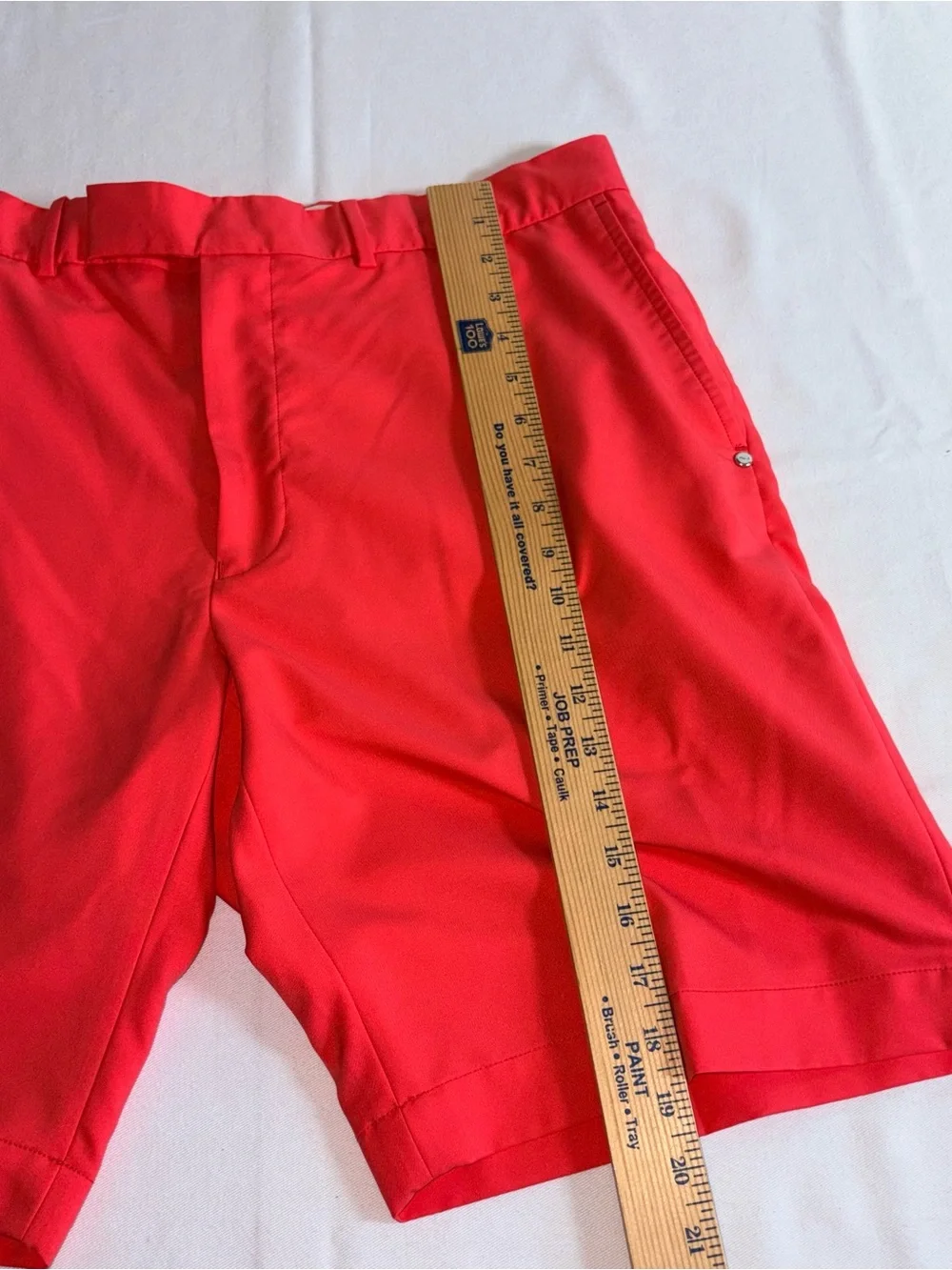 RLX Ralph Lauren Men's Red Classic golf performance Shorts 36 inch waist