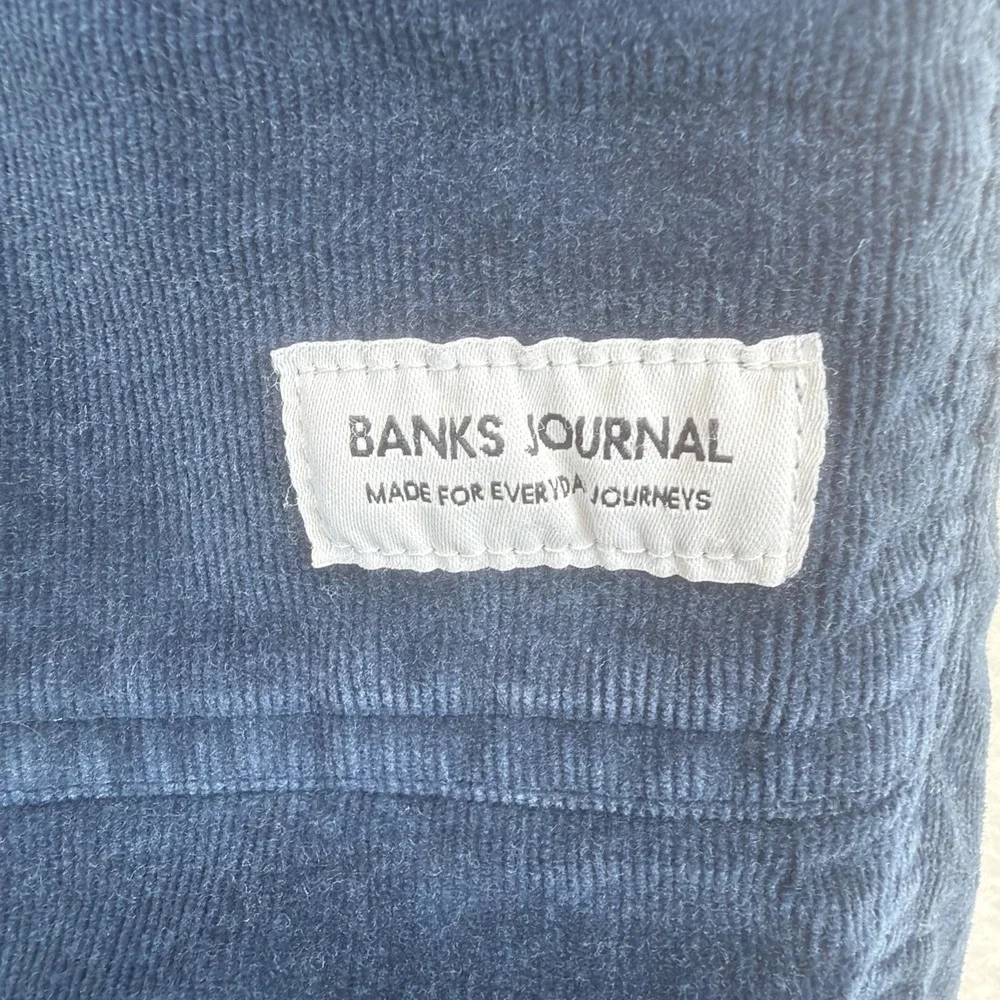 Banks Journal Corduroy Shorts Men's 34 Blue Stretch Casual Beach Skate Surf