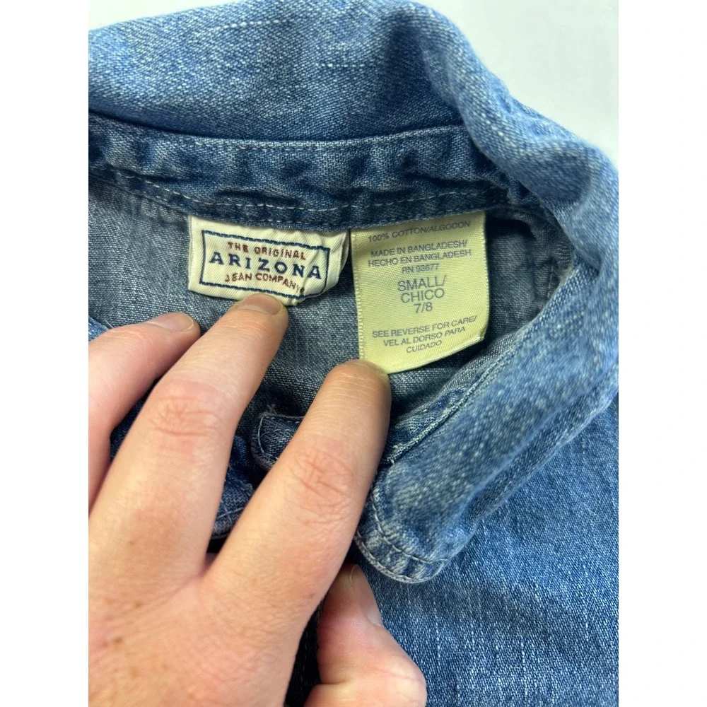 Vintage girls Arizona jean company Jean jacket size youth 7/8