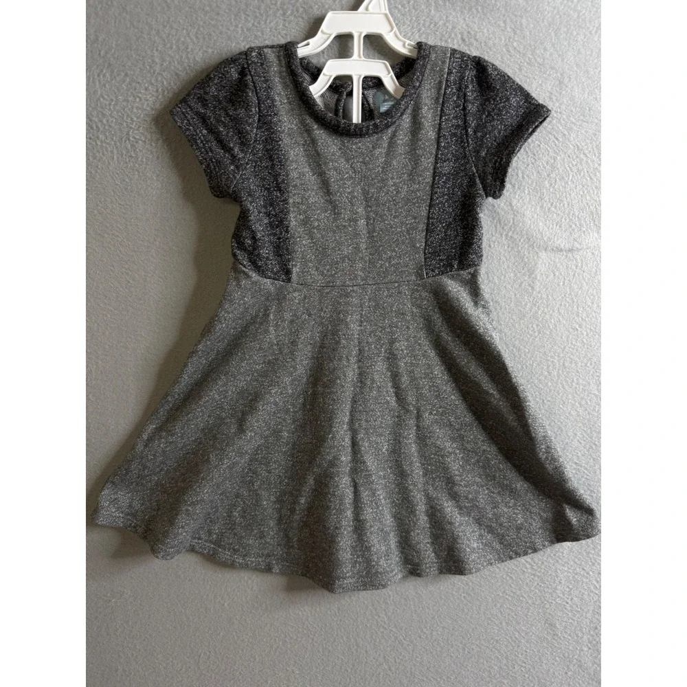 Baby Gap Dress Girls 4T Gray Knit‎ Dress Short Sleeve Casual Toddler