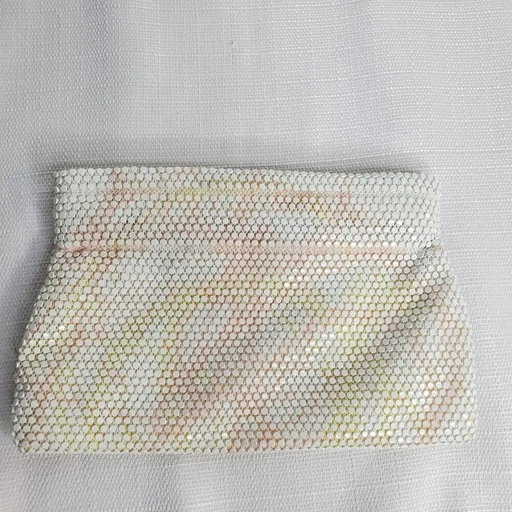 Vintage Iridescent Pinch Open Small Clutch