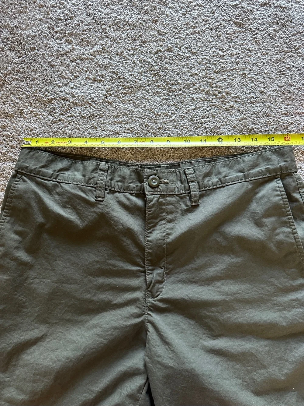 Patagonia Men's Olive Utility Flat-Front Shorts