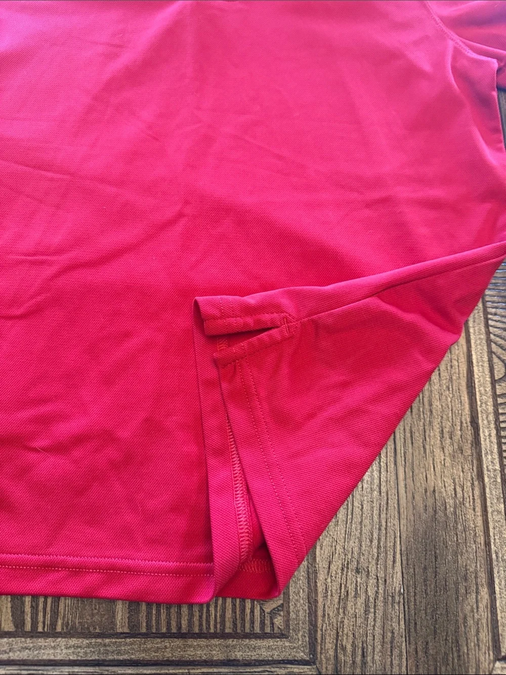 Under Armour Boys Bright Red Polo with Black Logo