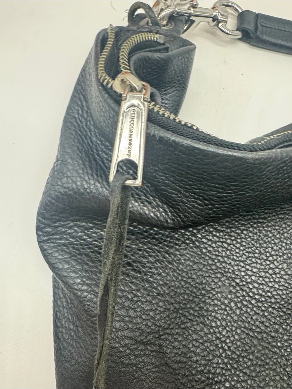 Rebecca Minkoff Large Black Pebble Leather Hobo Bag