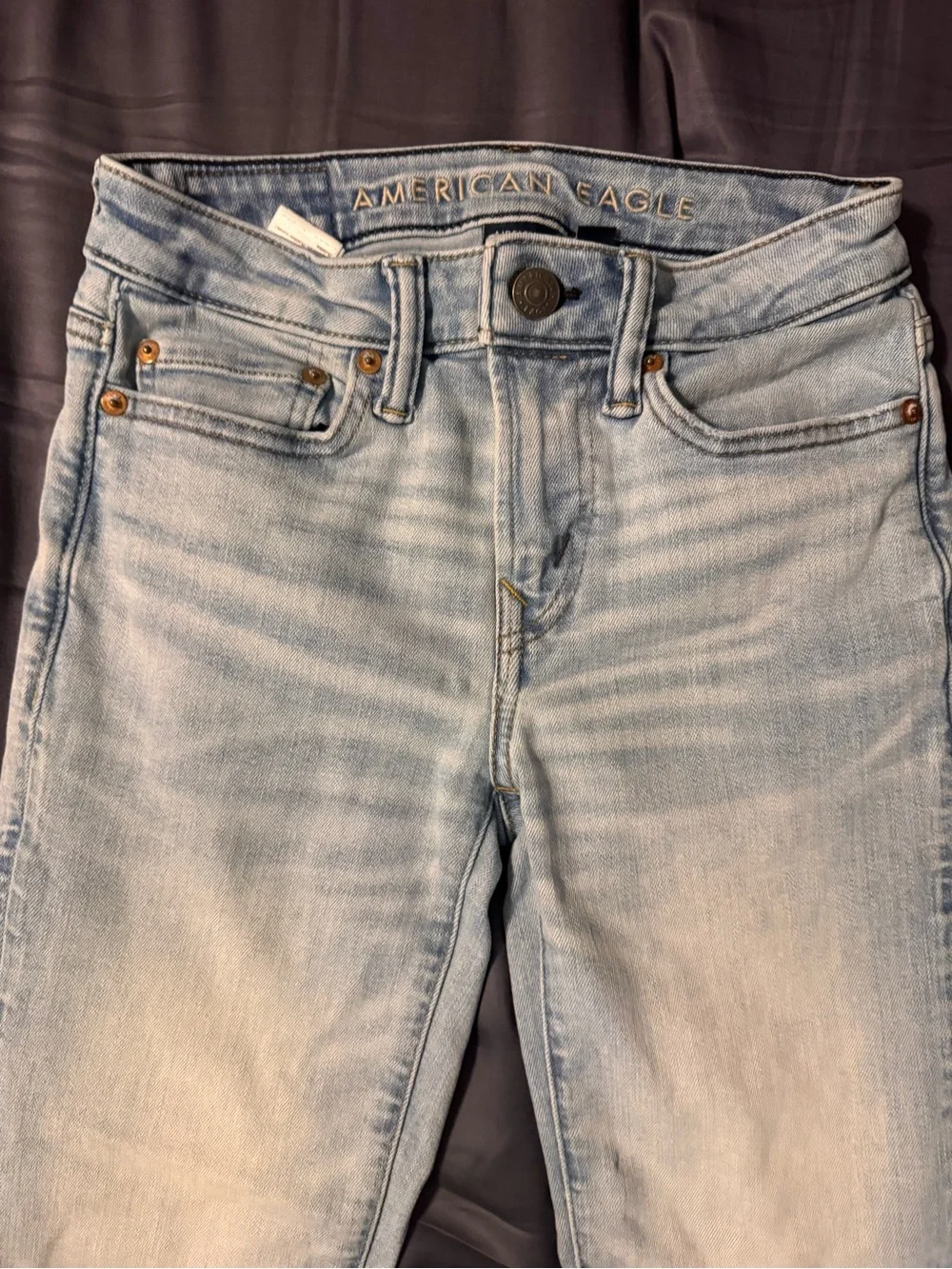 American Eagle Outfitters Men’s Light Blue Slim Straight Jeans
