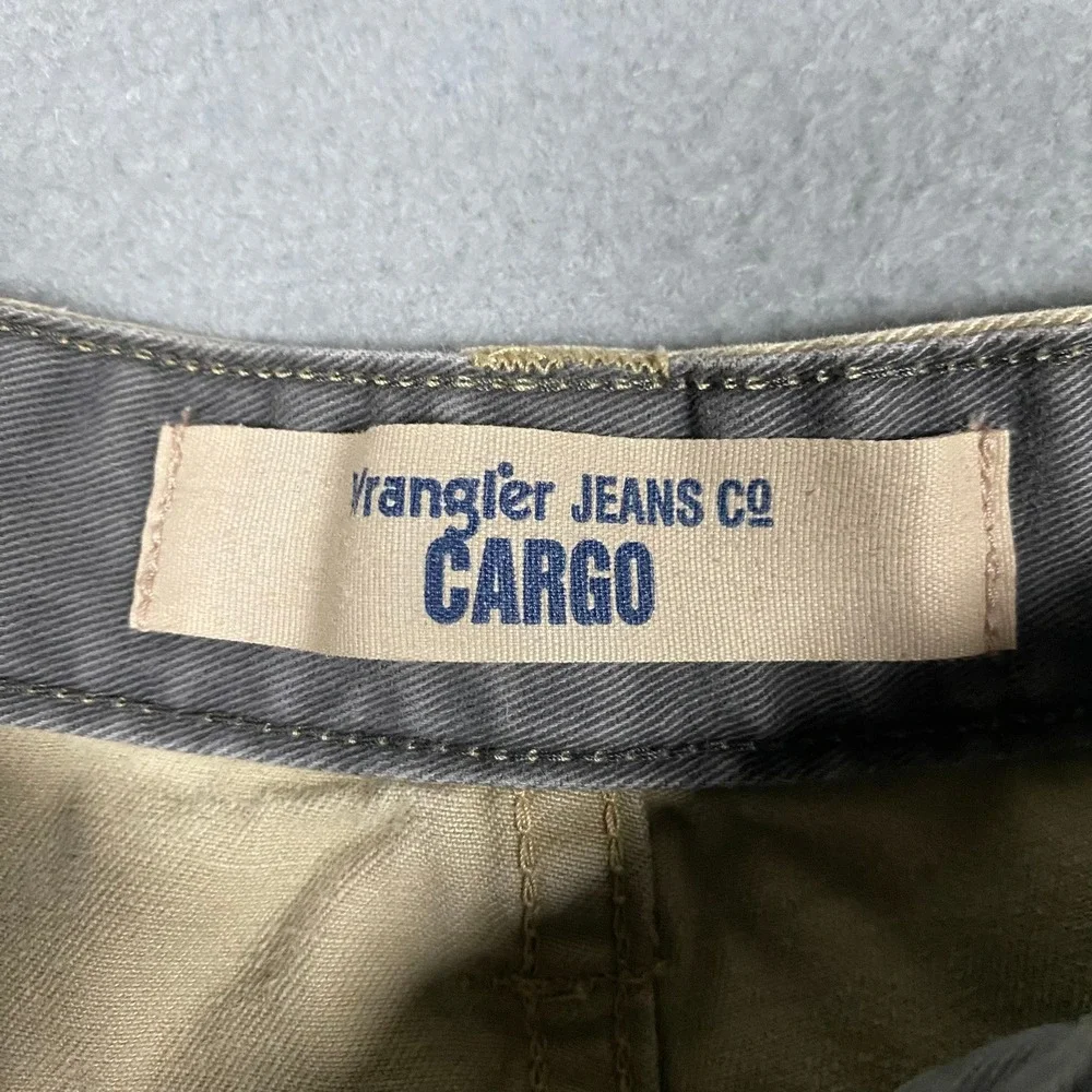 Wrangler Jeans Co Mens 29x30 Tan Khaki Cargo Pants Straight Leg‎ 70FPWCA Cotton