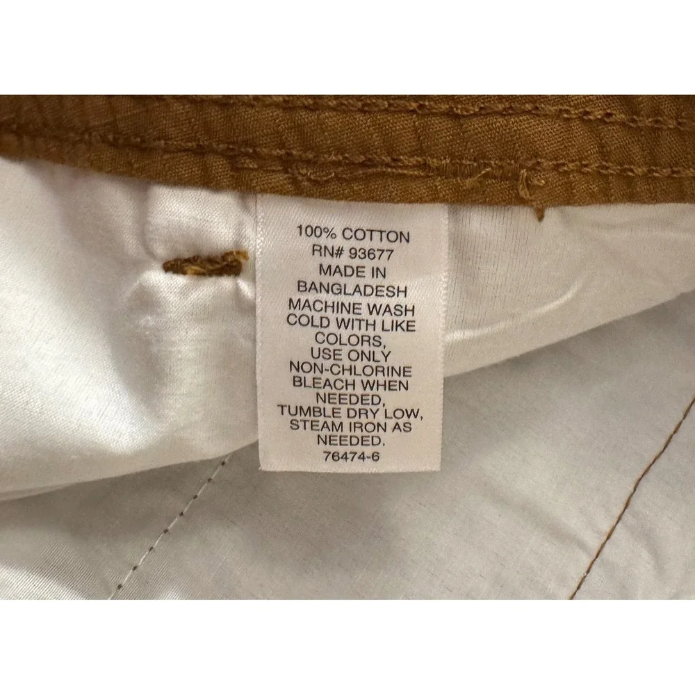 Mutual Weave Cargo Pants Men 30x34 Brown Relaxed Taper Ripstop Cotton UtilityNEW