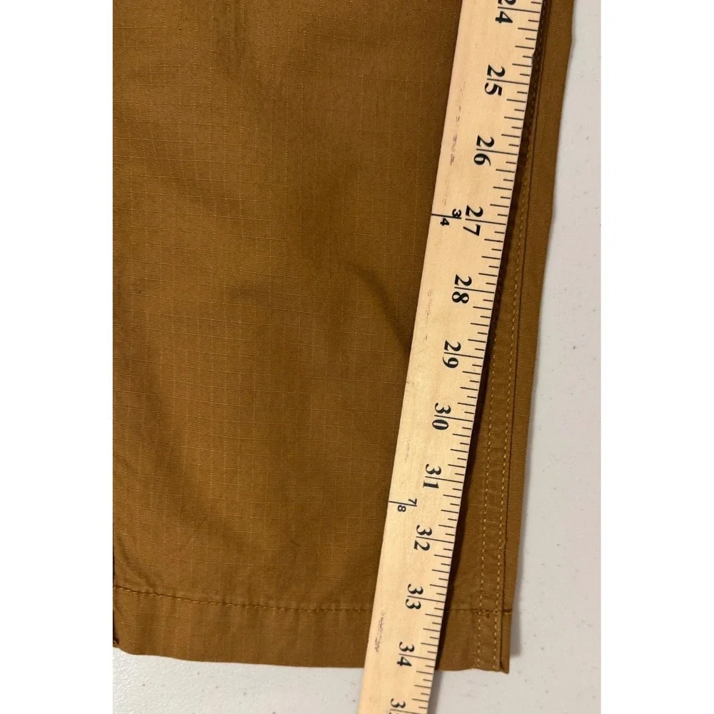 Mutual Weave Cargo Pants Men 30x34 Brown Relaxed Taper Ripstop Cotton UtilityNEW