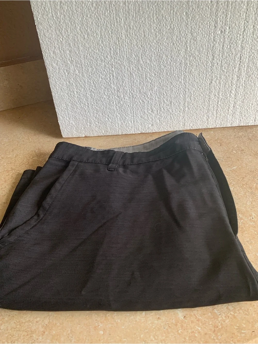 burnside Black Flat-Front Men's Shorts