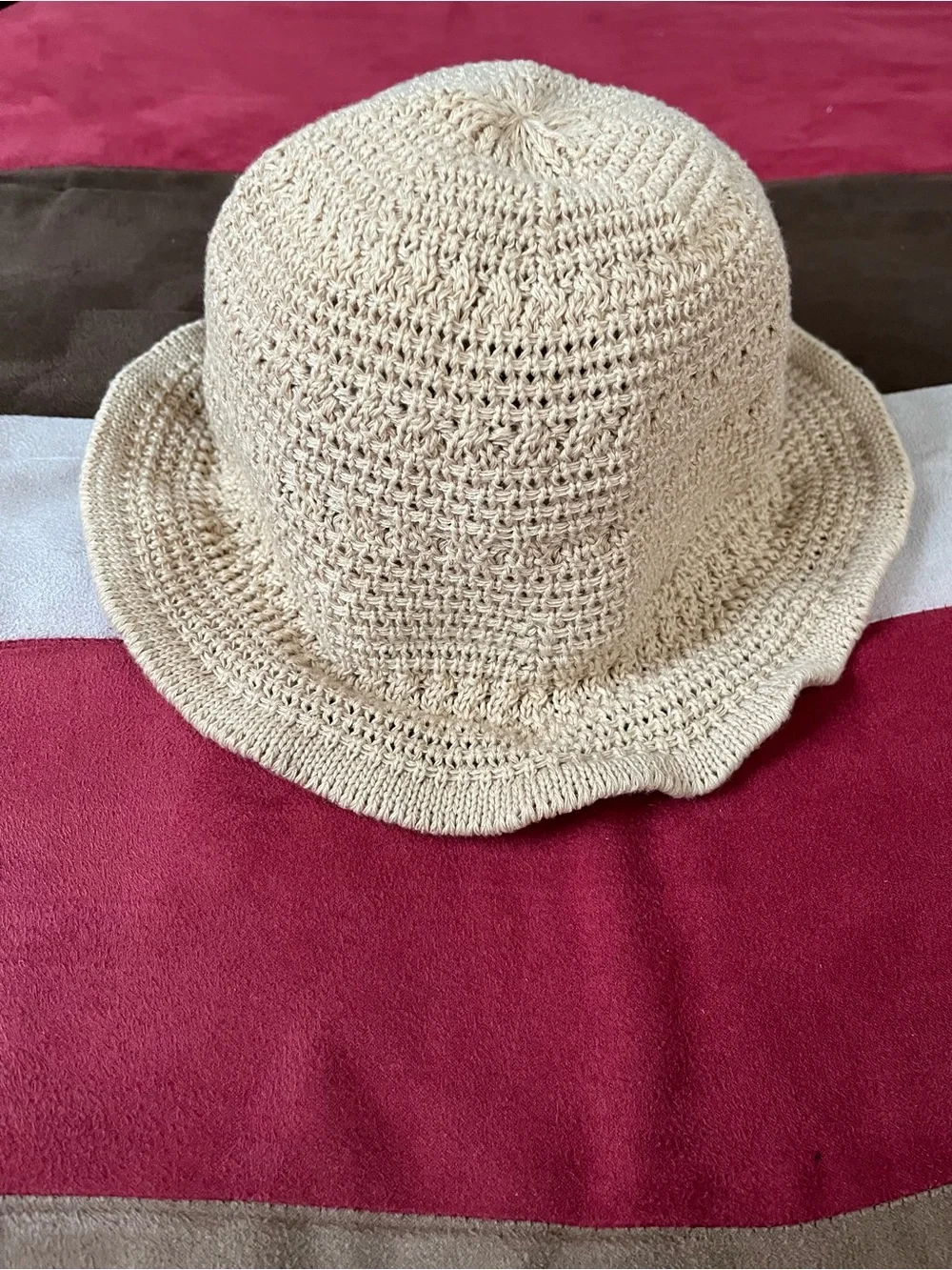 Woven Bucket Hat - Beige