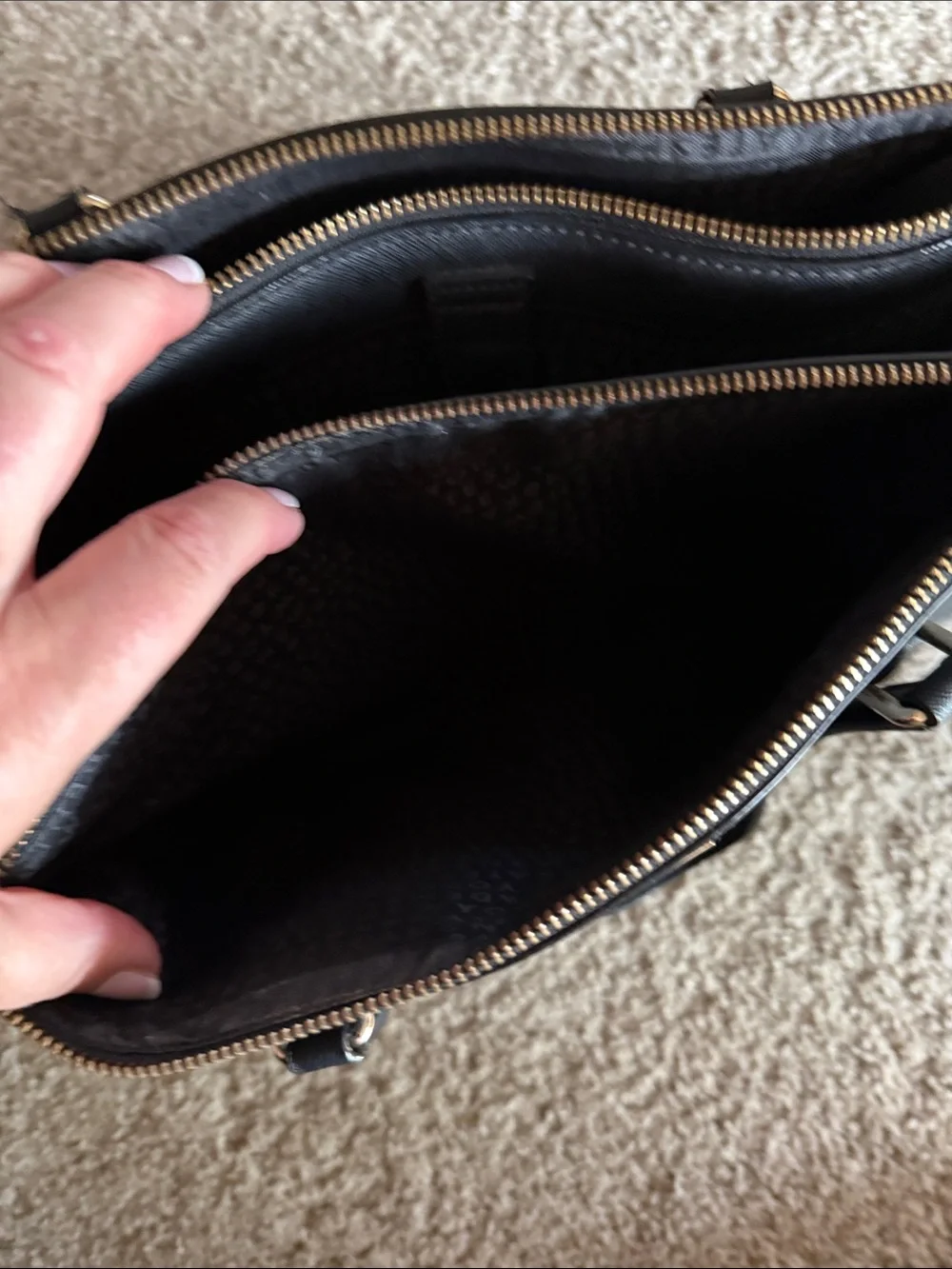 Kate Spade Black Saffiano Leather Tote Shoulder Bag - Unbranded