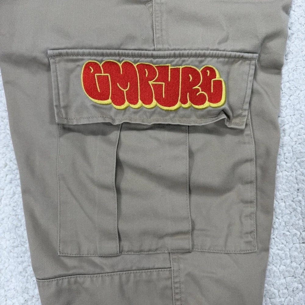 Empyre Relax Cargo Pants Men's 28 (Actual 31x27) Embroidered Skate Y2K