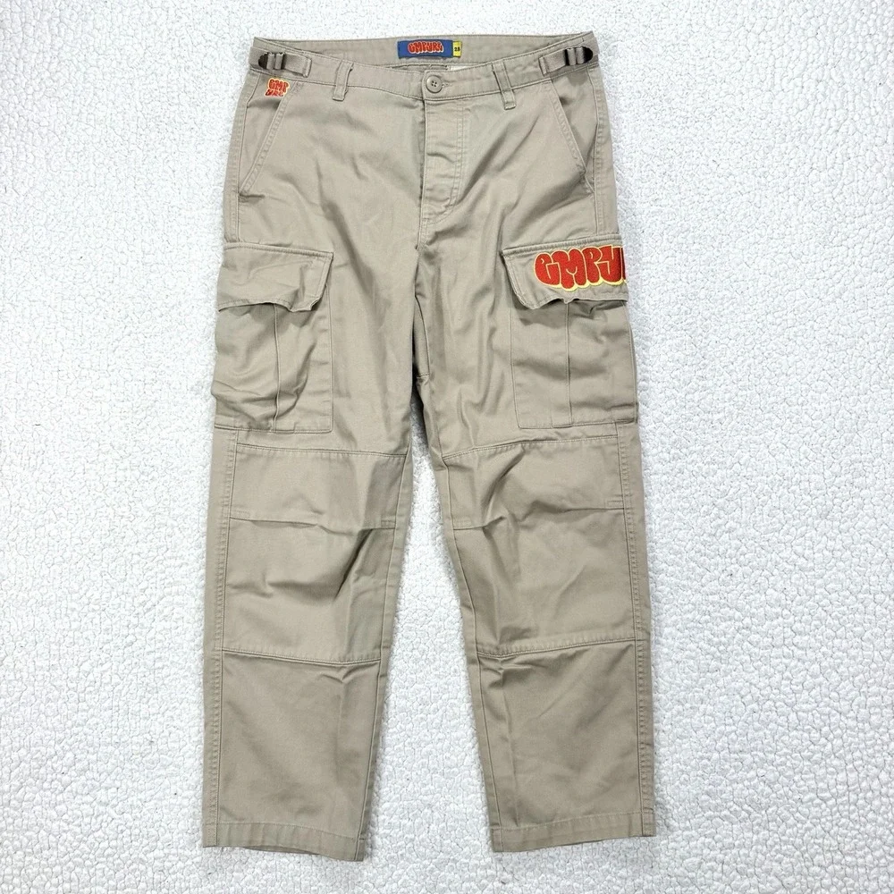 Empyre Relax Cargo Pants Men's 28 (Actual 31x27) Embroidered Skate Y2K