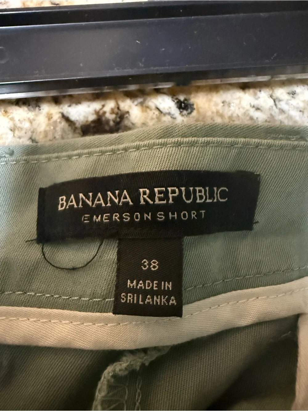 Banana Republic Men's Flat-Front Shorts in Sage Green