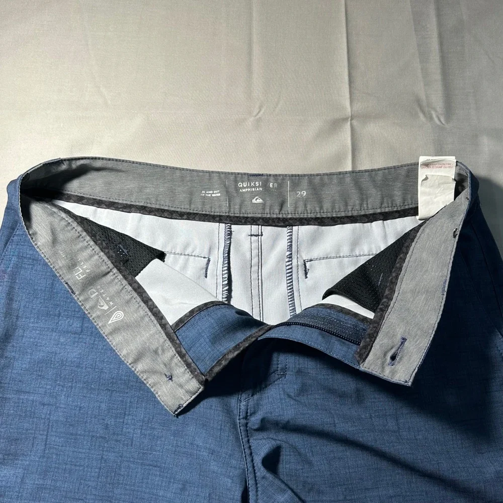 Quiksilver Amphibian Shorts Hybrid Mens 29 Blue DryFlight Surf Beach Casual