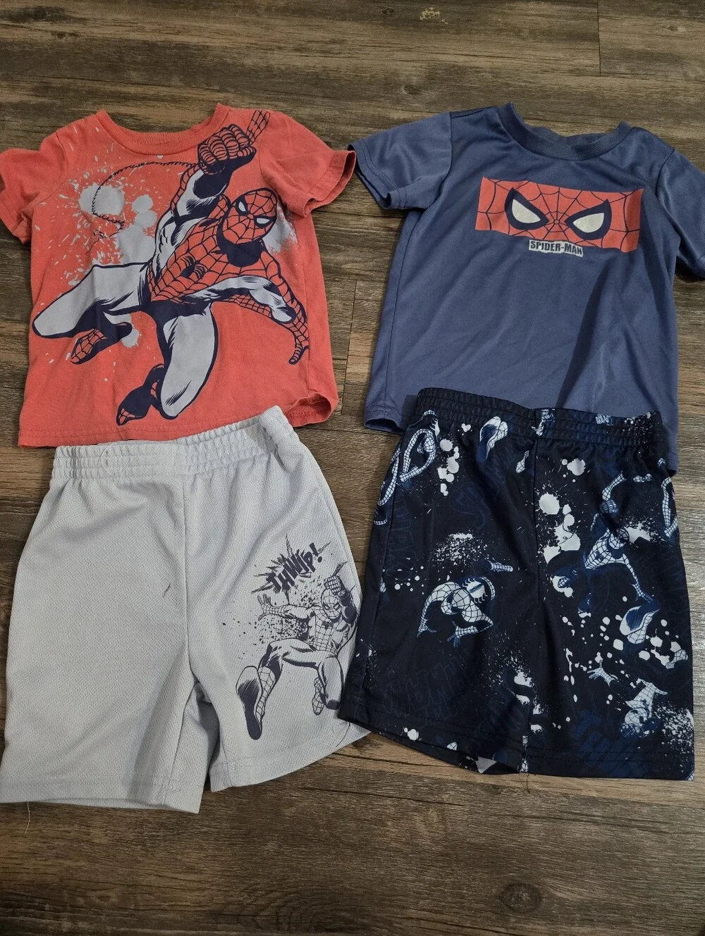 Bundle Of Toddler Boys Spiderman Clothes - Size 4T, 4/5