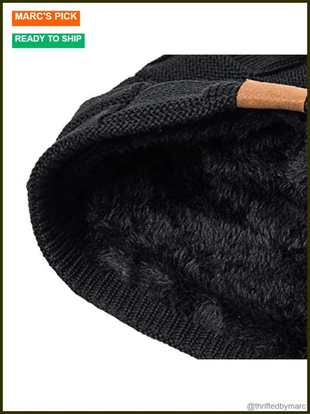 Slouchy Beanie Hat Knit Thick Skull Cap Winter Warm for Men Women
