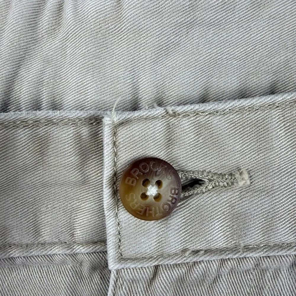 Vintage Brooks Brothers Shorts Men's 34 (Fits 32) Beige Double Pleated Chino