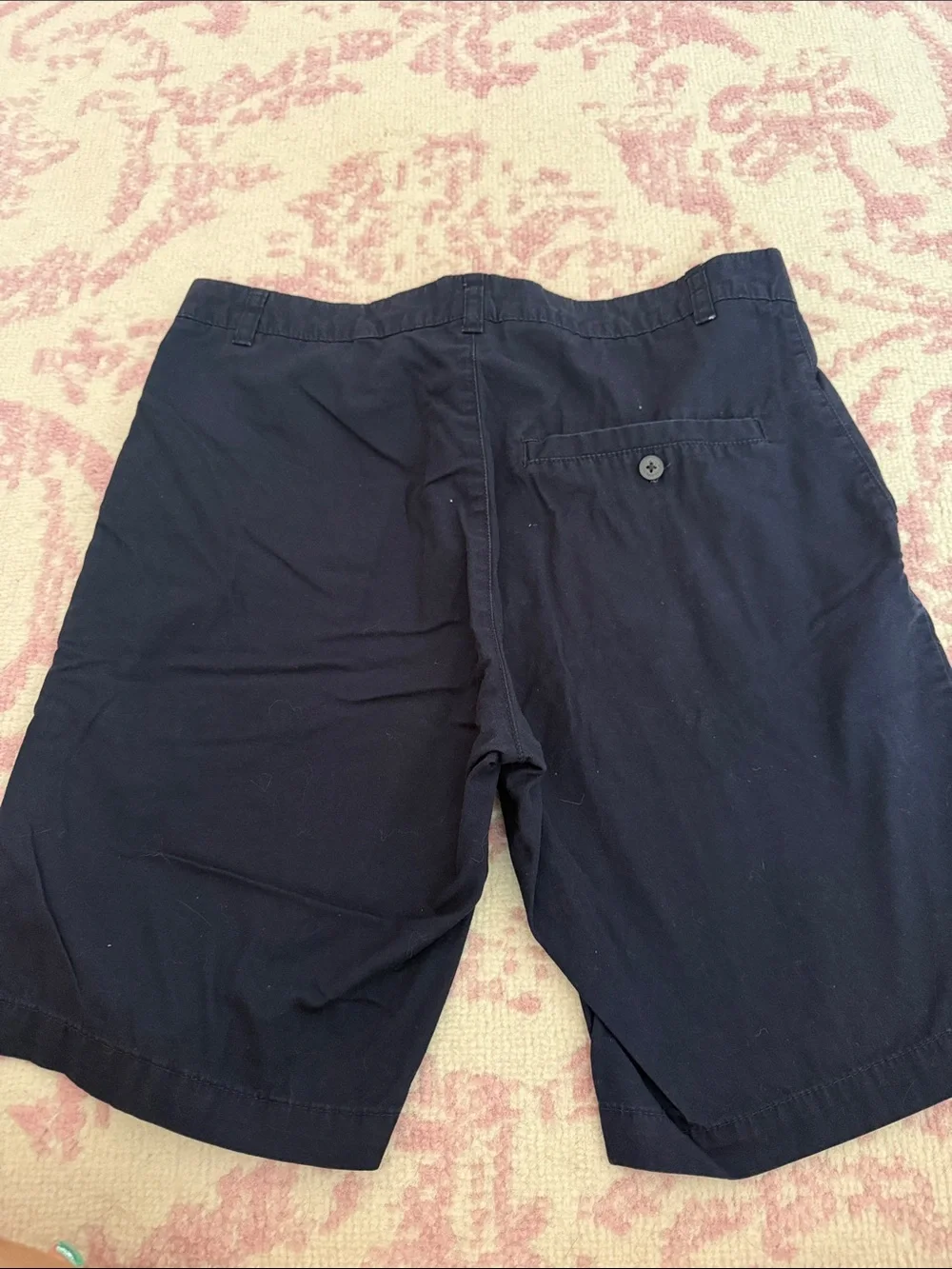 Men's Navy Cotton Shorts