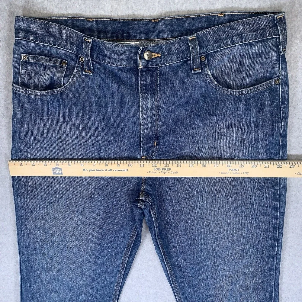 Carhartt Mens Jeans 38x32 Workwear Medium Wash Traditional Fit