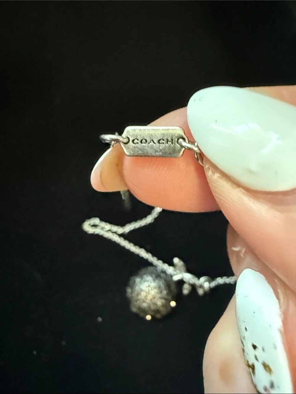 Coach necklace sparkling
