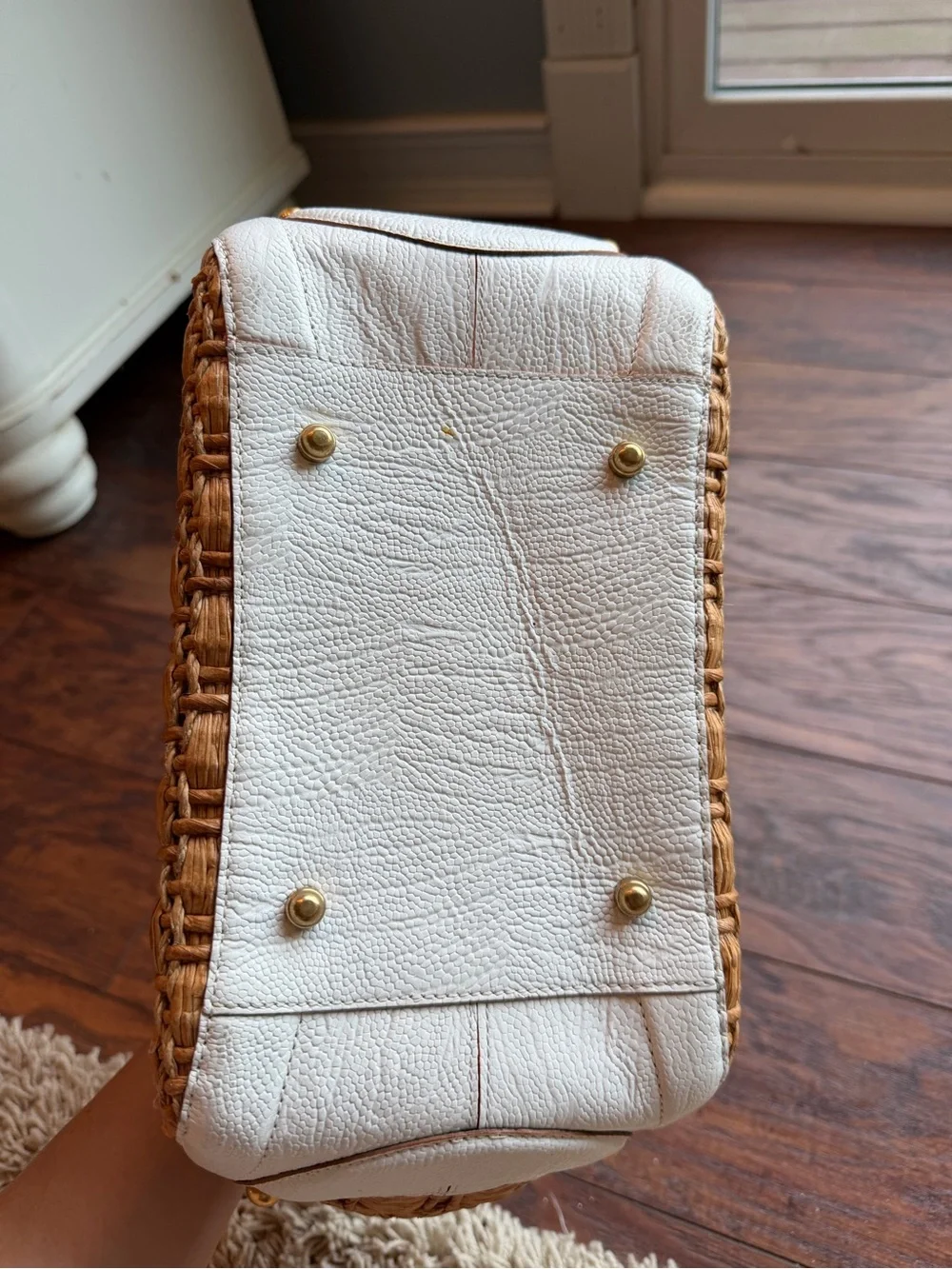 Brahmin tote white