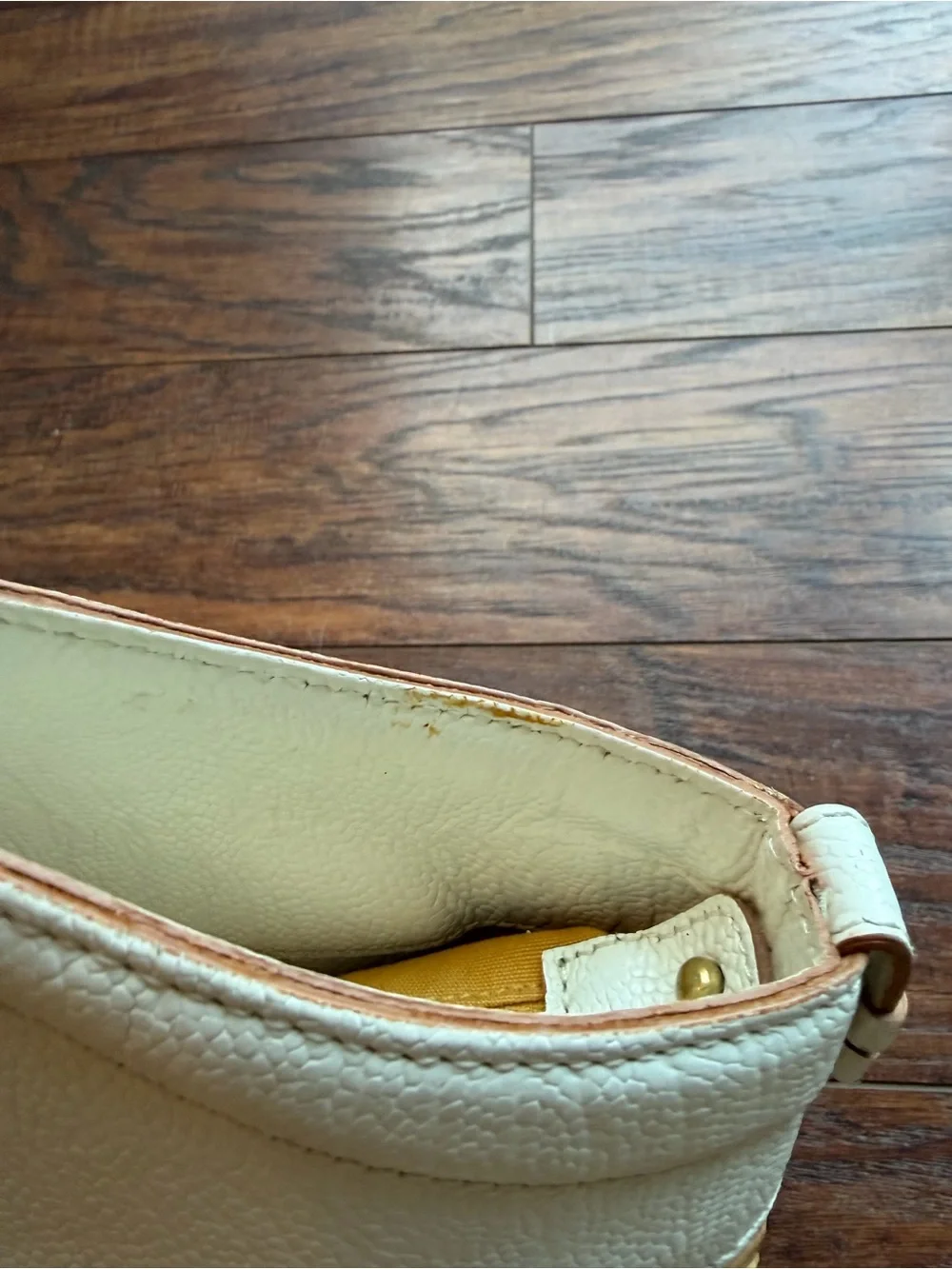 Brahmin tote white