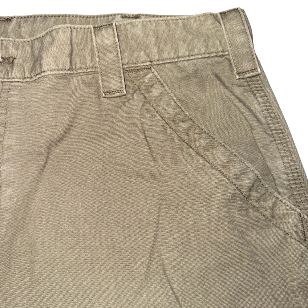 Carhartt B147 LBR Original Fit Canvas Work Shorts Khaki Green Men’s Sz 38