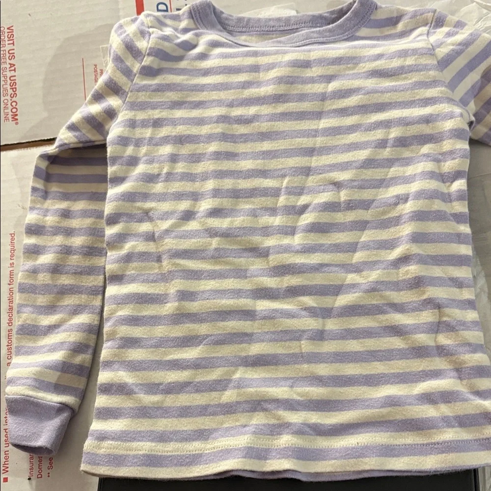 Members mark girls Striped Lavender Kids Sleep top 4t