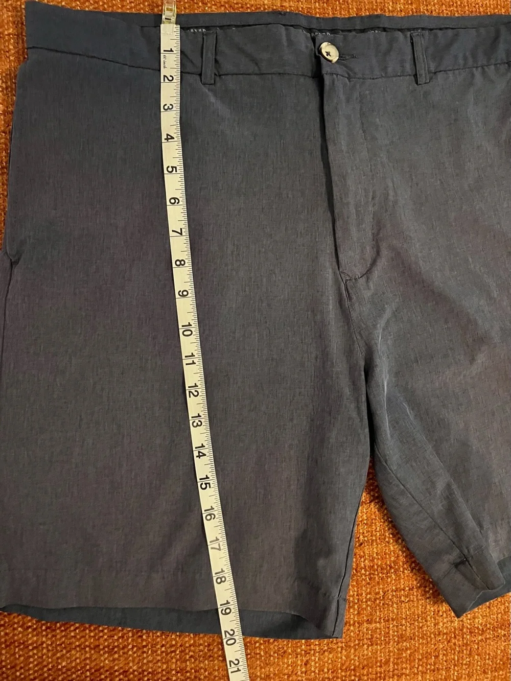 Men's Tailorbyrd Heathered Navy Dress Golf Performance Shorts Size 38