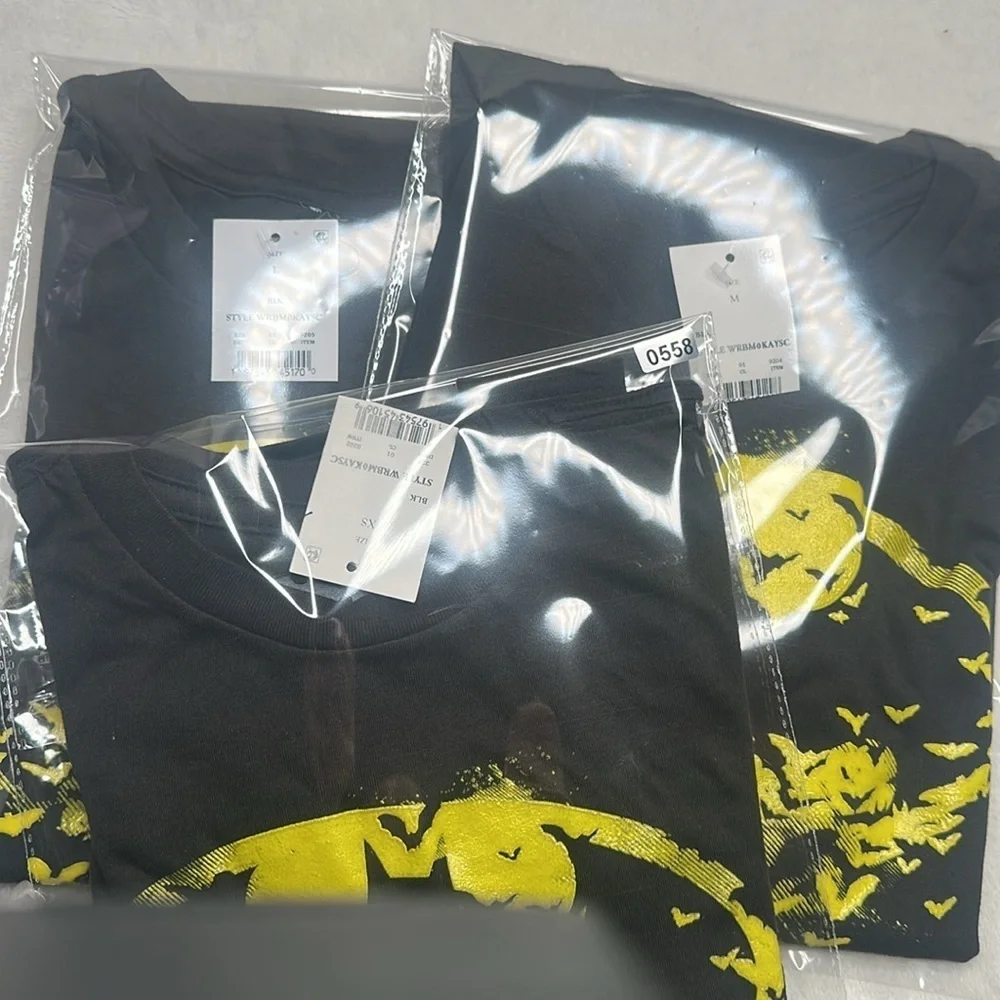 Batman Boys  Short Sleeve Black Casual T-Shirt Kids choose your size