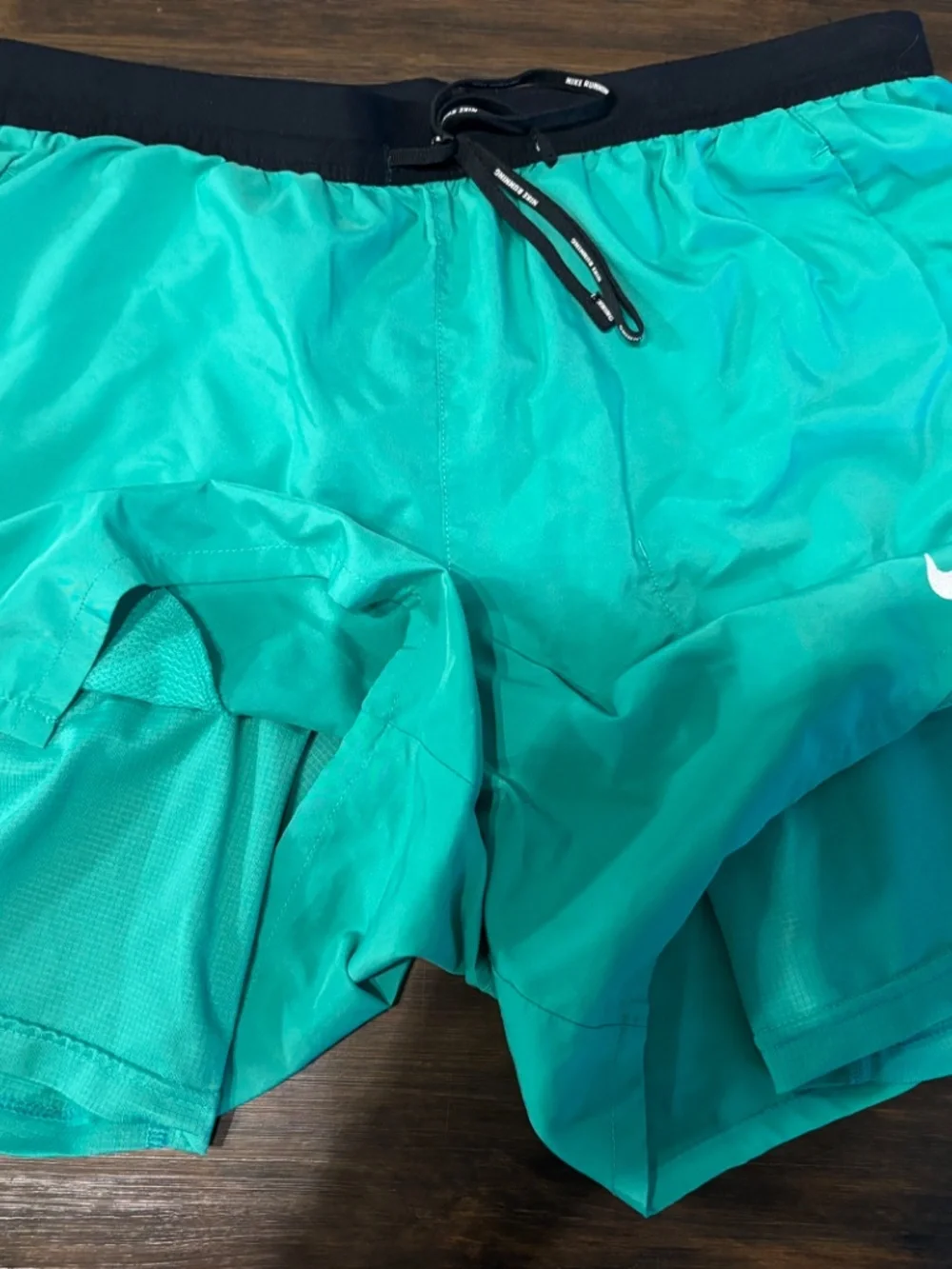 Nike Dri Fit 2in1 shorts green size M