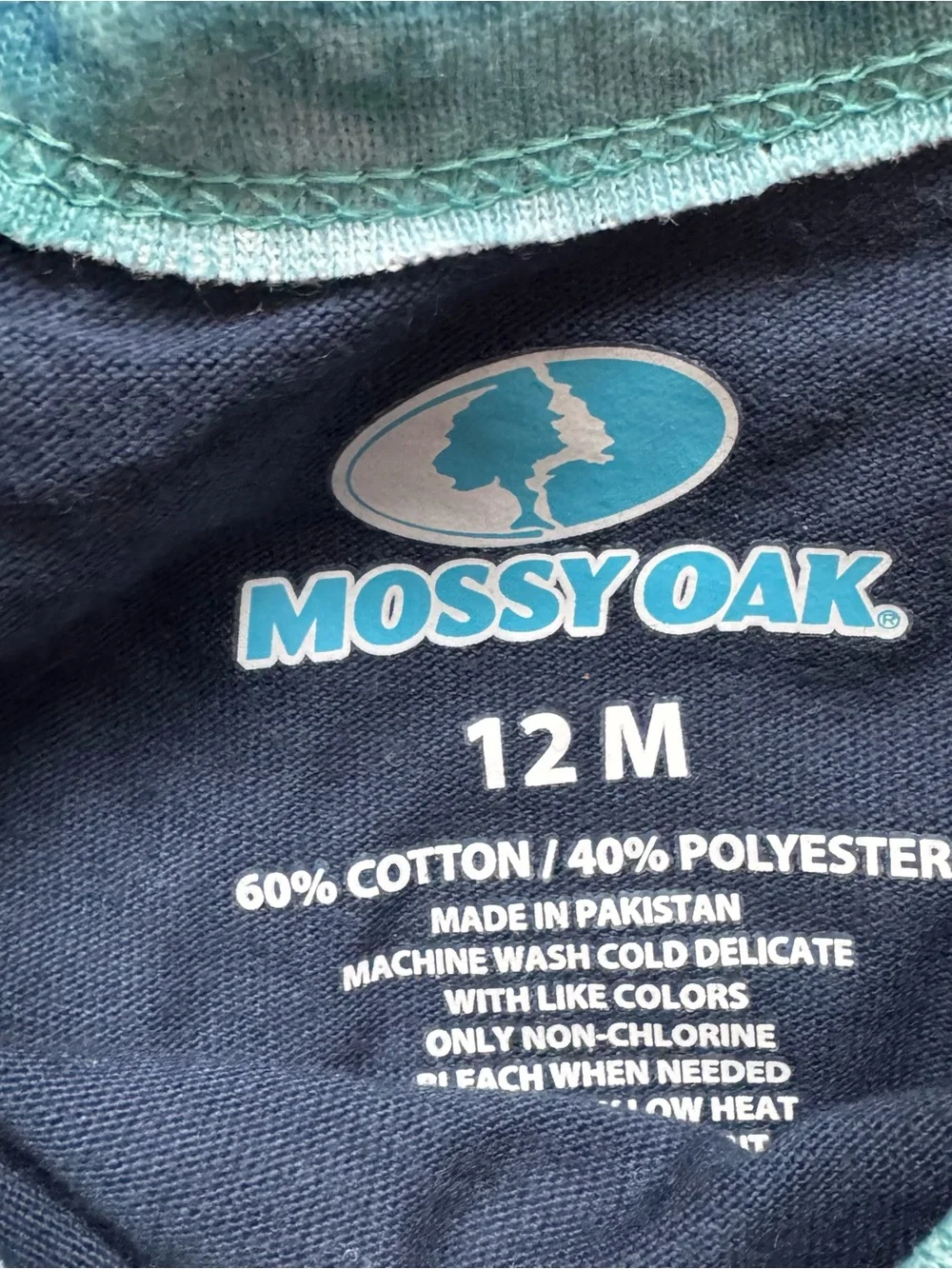 NEW Mossy Oak Navy and Teal 