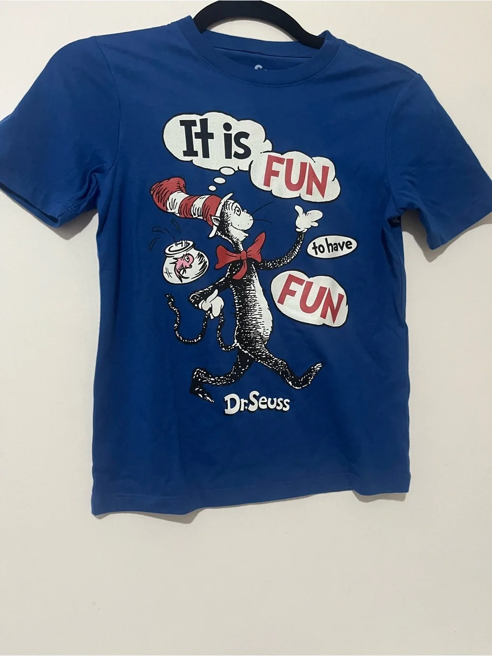 Dr. Seuss Boys' Blue 'It is Fun to Have Fun' Graphic Tee