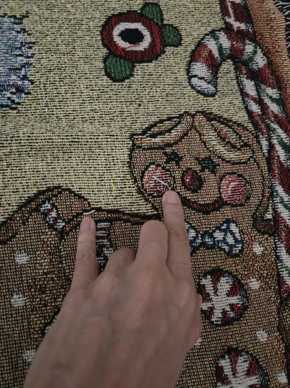 Mary Engelbreit Joy Angel Christmas Tapestry Throw