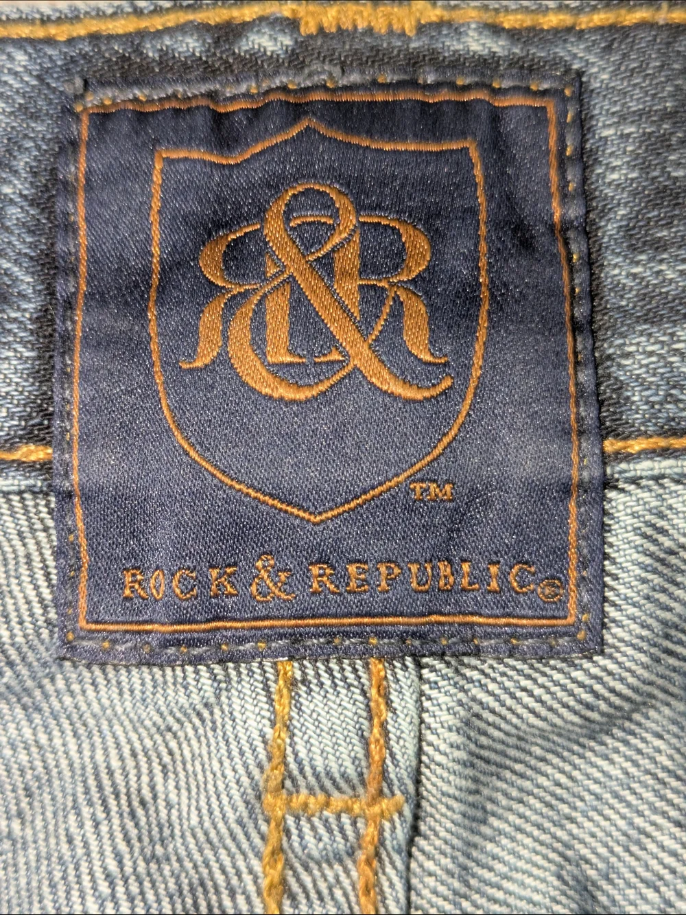 Rock & Republic Men's Bootcut Jeans 36x32 Medium Wash Denim Classic Fit