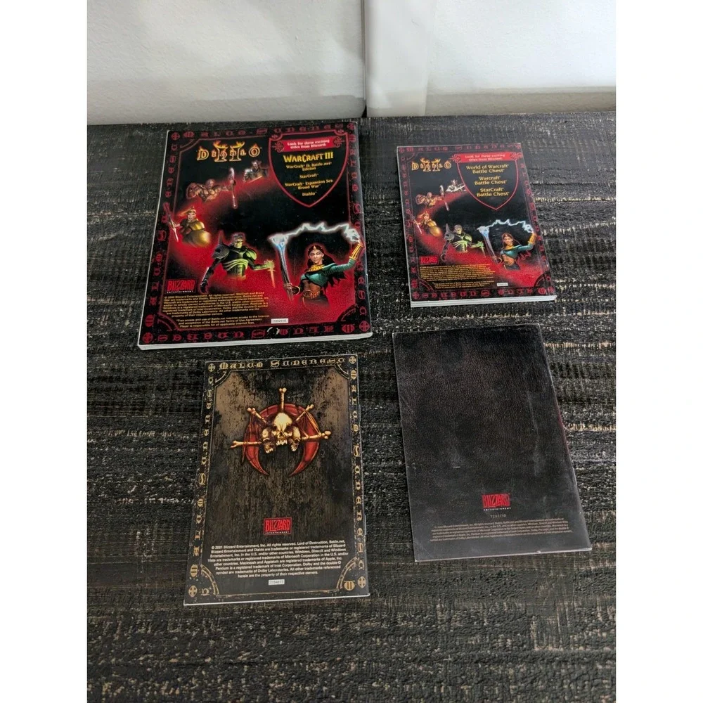 Diablo 2, 3 PC‎ Big Box Game Manual Book Only Blizzard Lot of 4